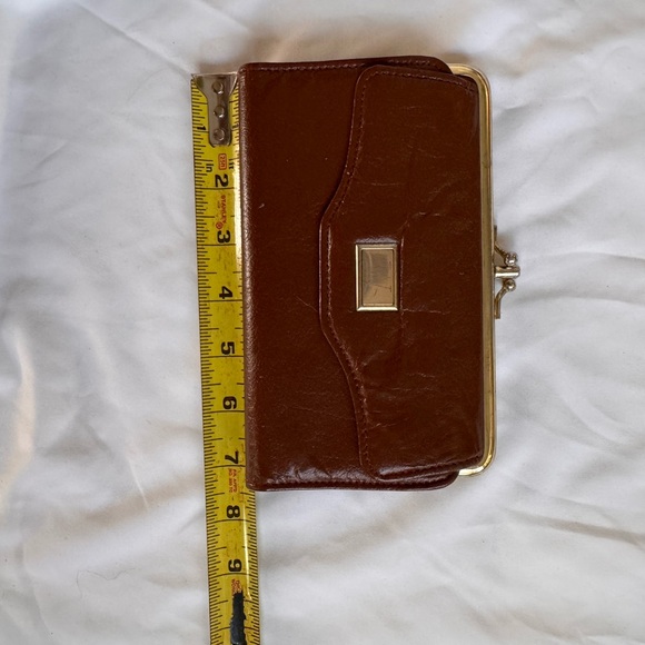 Brown genuine Leather Clutch Wallet - Picture 3 of 10